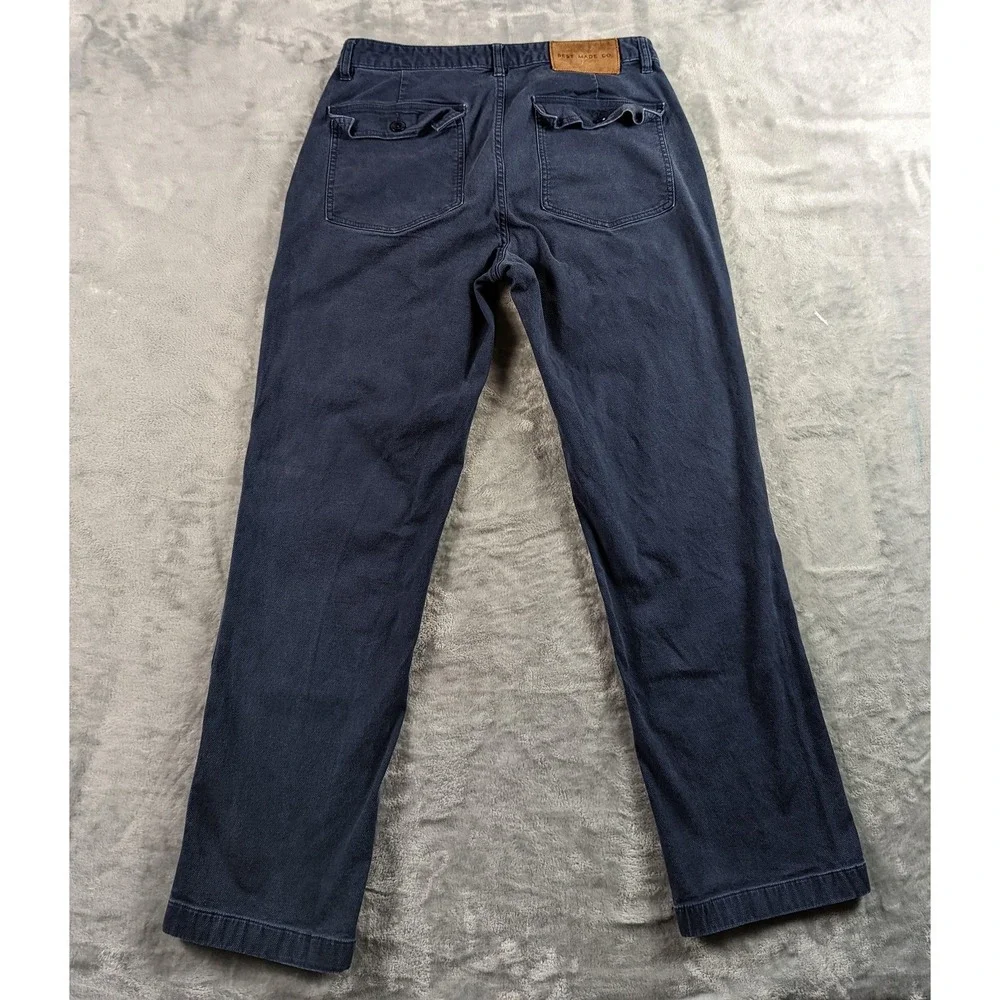 Best Made Co. Pants Mens 34x30 Blue Canvas Double Knee Workwear Stretch Utility